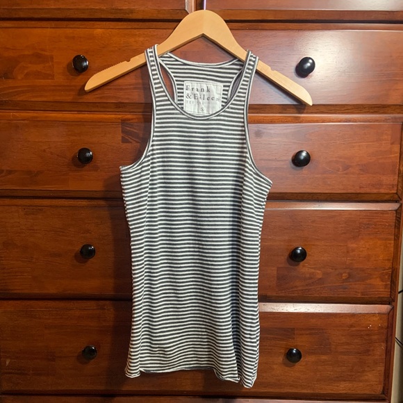 Frank & Eileen - black and white striped tank - small - Picture 1 of 1